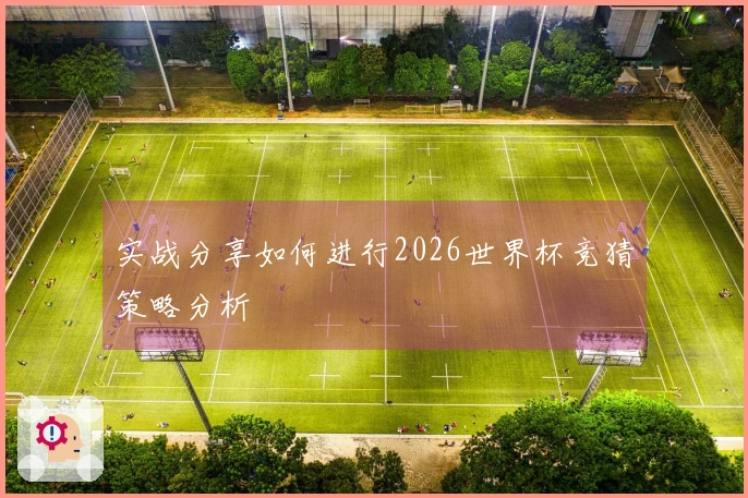 实战分享如何进行2026世界杯竞猜策略分析