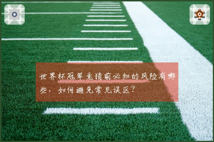 世界杯冠军竞猜前必知的风险有哪些，如何避免常见误区？
